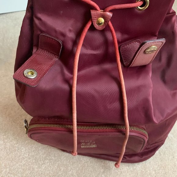 Moschino Cheap and Chic Burgundy Backpack - Picture 3 of 14